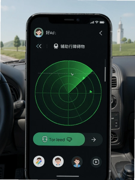 ����APP���������ϰ��﷽λ�״���ʾ����