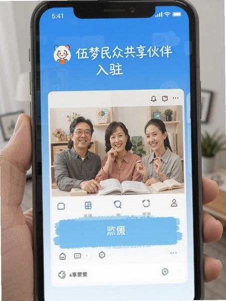 伍梦民众共享伙伴入驻界面