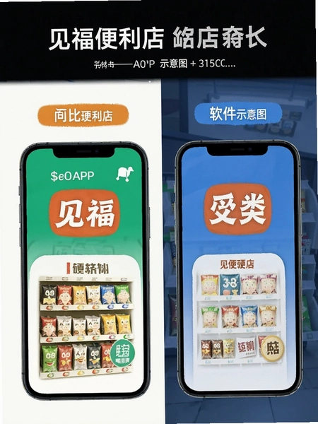 ����������APP��ͬ�������Ա�ʾ��ͼ