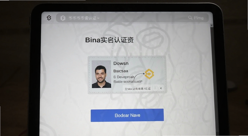 币安实名认证上传证件页面预览图