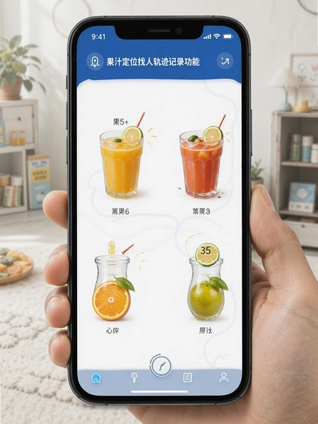 果汁定位找人轨迹记录功能展示图