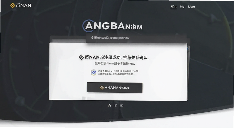 币安注册成功页面推荐关系确认提示预览图