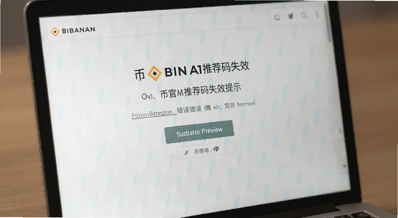 币安推荐码失效提示页面错误信息预览图