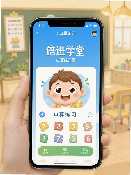 倍进学堂APP口算练习设置界面预览图