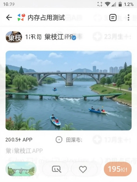 ��֦��APP�ڴ�ռ�ò��Խ�ͼ
