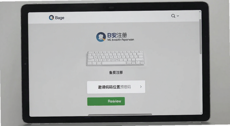 B安注册页面邀请码位置预览图