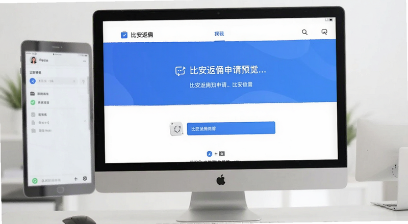 比安返佣申请页面预览图