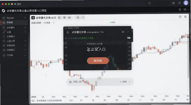 必安量化交易界面止盈止损设置入口预览图