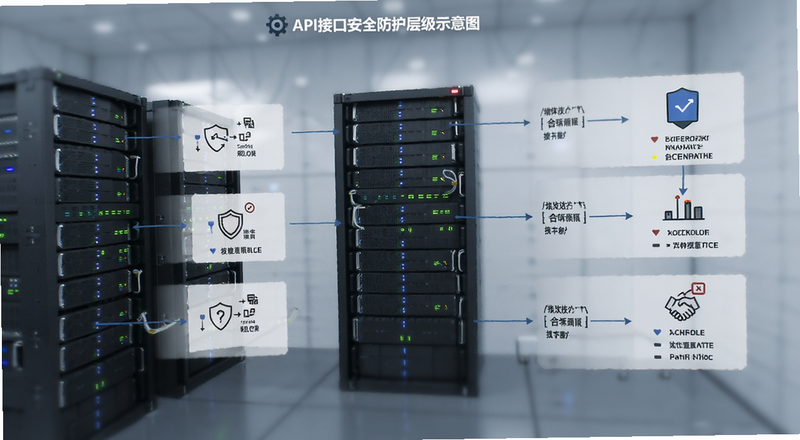 API接口安全防护层级示意图预览图