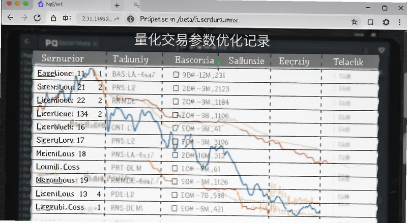 量化交易参数优化记录表格预览图