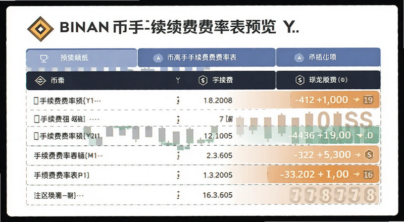 币安手续费费率表预览图