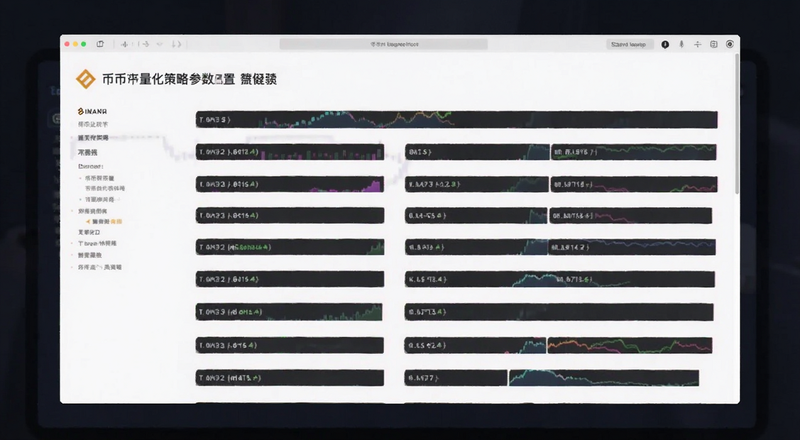 币安量化策略参数配置页面预览图