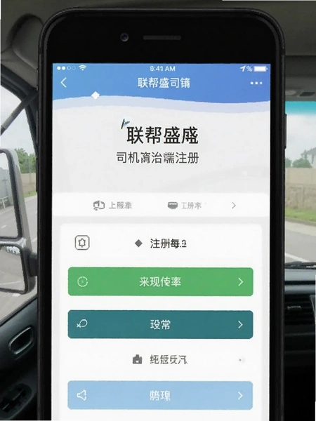 联帮盛司机端注册页面截图