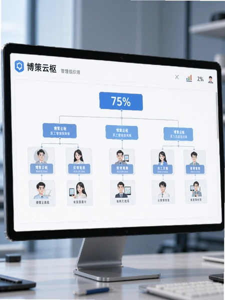博策云枢员工管理组织架构界面
