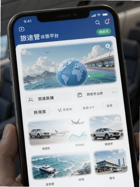 旅途管家企业商旅平台界面