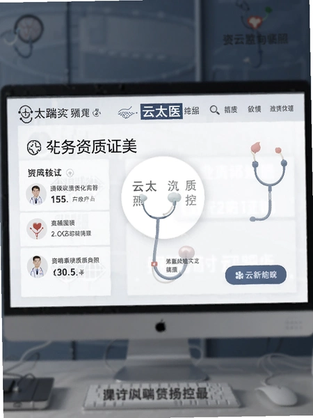 云太医业务端资质证照页面