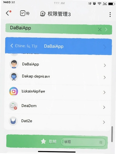 DaBaiApp权限管理界面截图