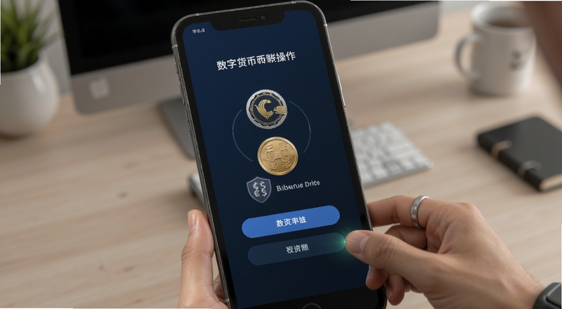 数字货币转账操作界面预览图