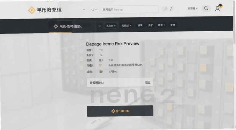 币安充值页面网络选择预览图