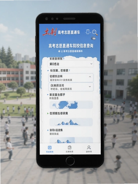 高考志愿直通车院校信息查询界面