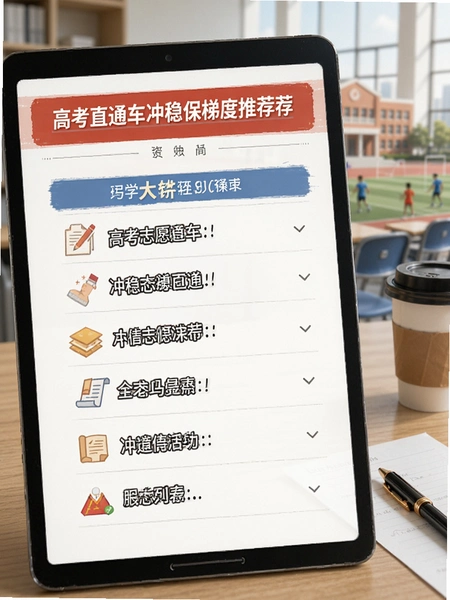 高考志愿直通车冲稳保梯度推荐列表