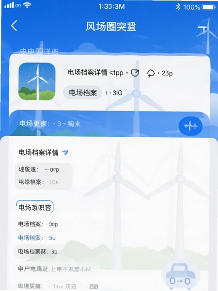 风电圈app电场档案详情页