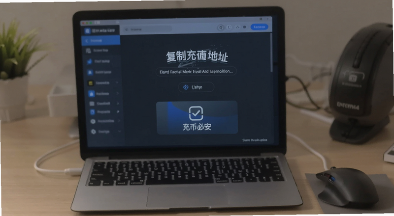 充币必安复制充值地址操作界面预览图
