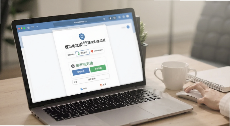 提币地址核对确认页面预览图