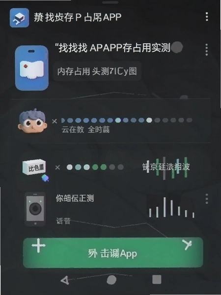 ������APP�ڴ�ռ��ʵ��ͼ