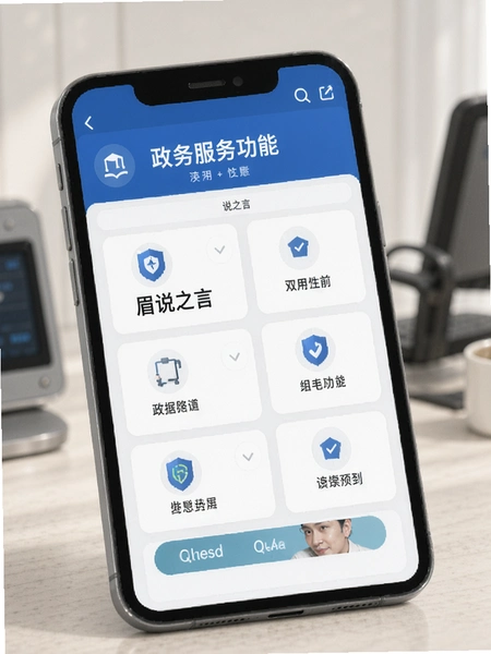 眉说之言政务服务功能界面