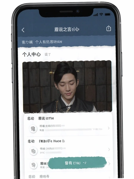 眉说之言客户端个人中心页面预览图