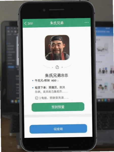 朱氏兄弟app租赁下单页面预览图