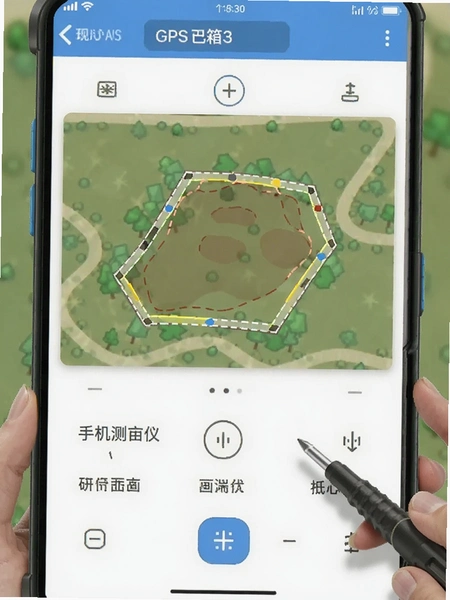 �ֻ���Ķ��GPS�����仭�ؿ����������ͼ