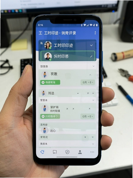 工时印迹安卓手机工时记录界面预览图