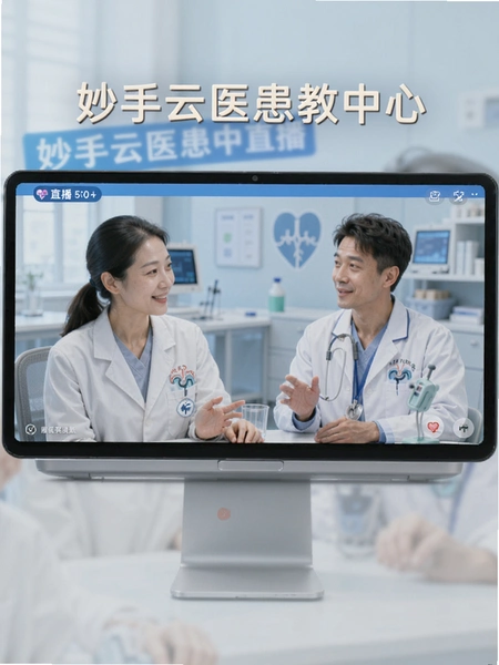 妙手云医患教中心直播界面