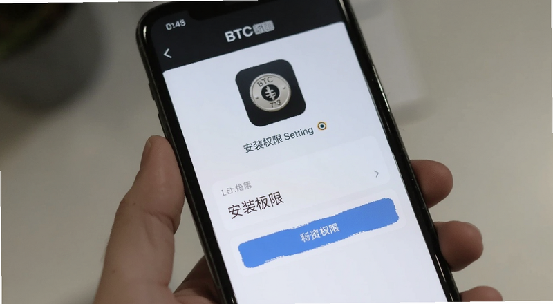 BTC币app安装权限设置界面预览图