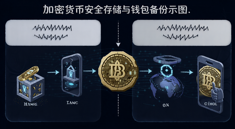 ���ܻ��Ұ�ȫ�洢��Ǯ������ʾ��ͼ