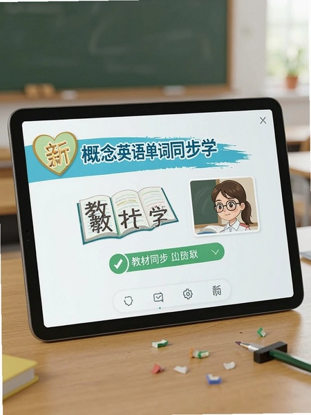 新概念英语单词同步学 教材同步界面