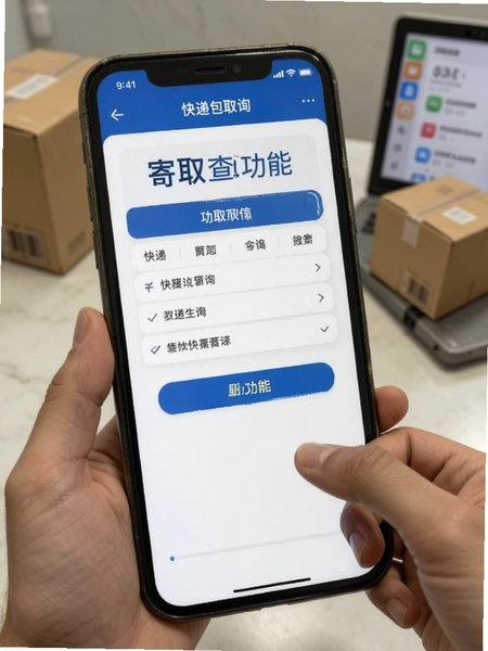 快递包裹寄取查询功能界面展示图
