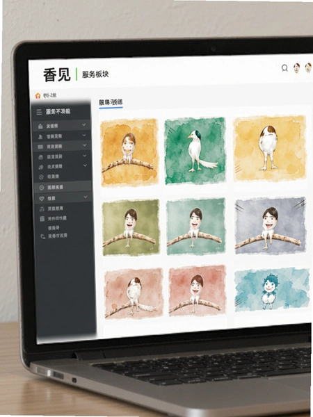 香见 服务板块功能界面