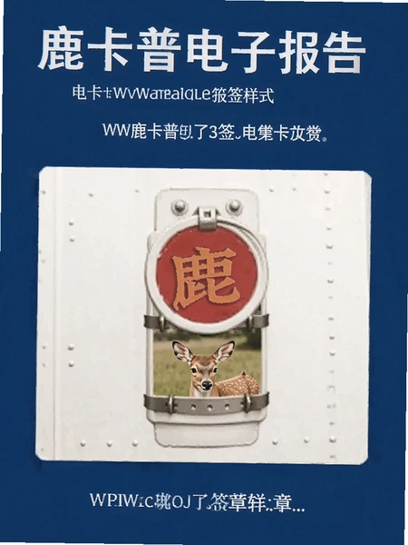 鹿卡普电子报告签章样式