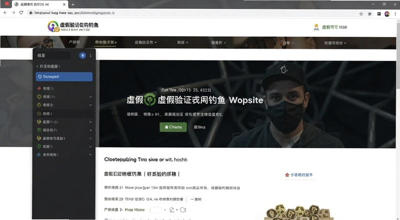 虚假验证币钓鱼网站界面预览图