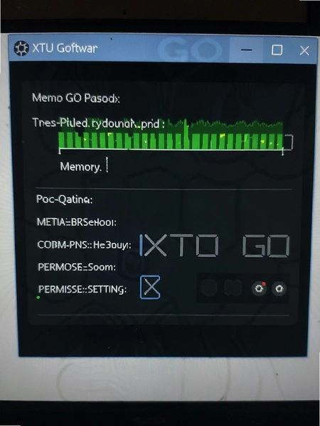 XTU GO�����ڴ�ռ�ú�Ȩ������ҳ��ʾ��ͼ