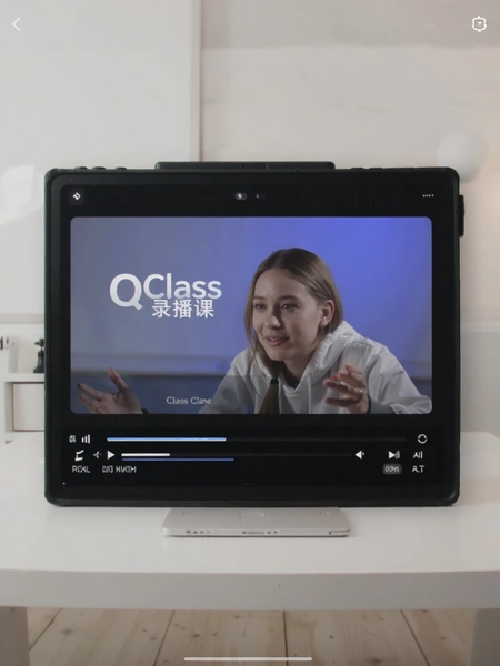 QClass录播课播放界面预览图