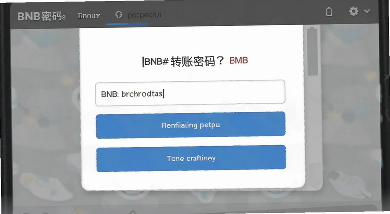 BNB转账密码输入页面预览图