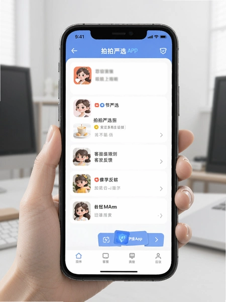 ������ѡAPP�ͷ���������ʾ��ͼ