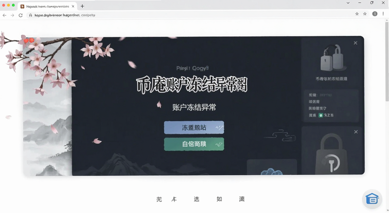 币庵账户冻结异常页面预览图
