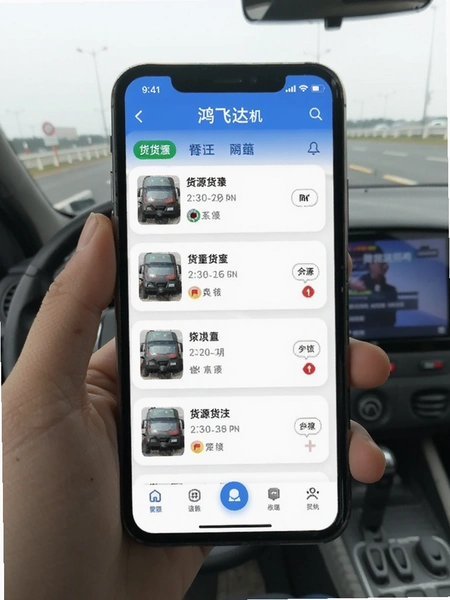 鸿飞达司机端货源列表手机预览图