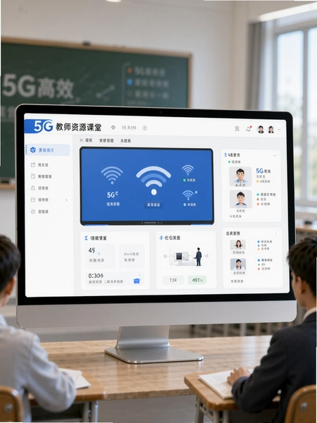 5G高效课堂教师资源管理界面预览图