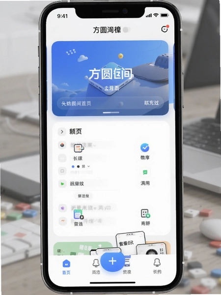 方圆间app首页功能界面预览图